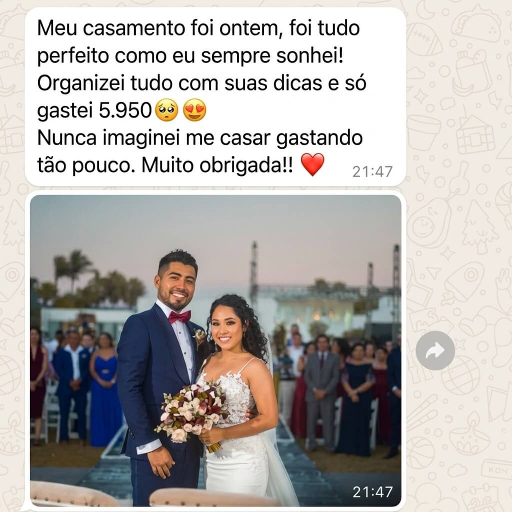 Casal no altar